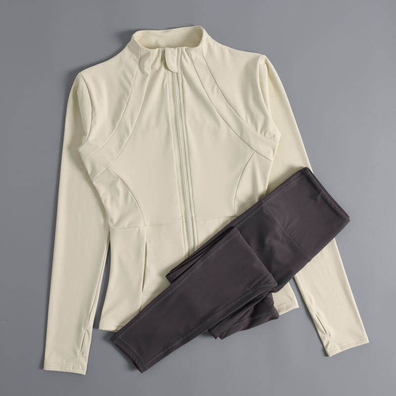 Fitness and Yoga Set Women's Slimming Tight-fitting Quick-drying Long Sleeve and Pants