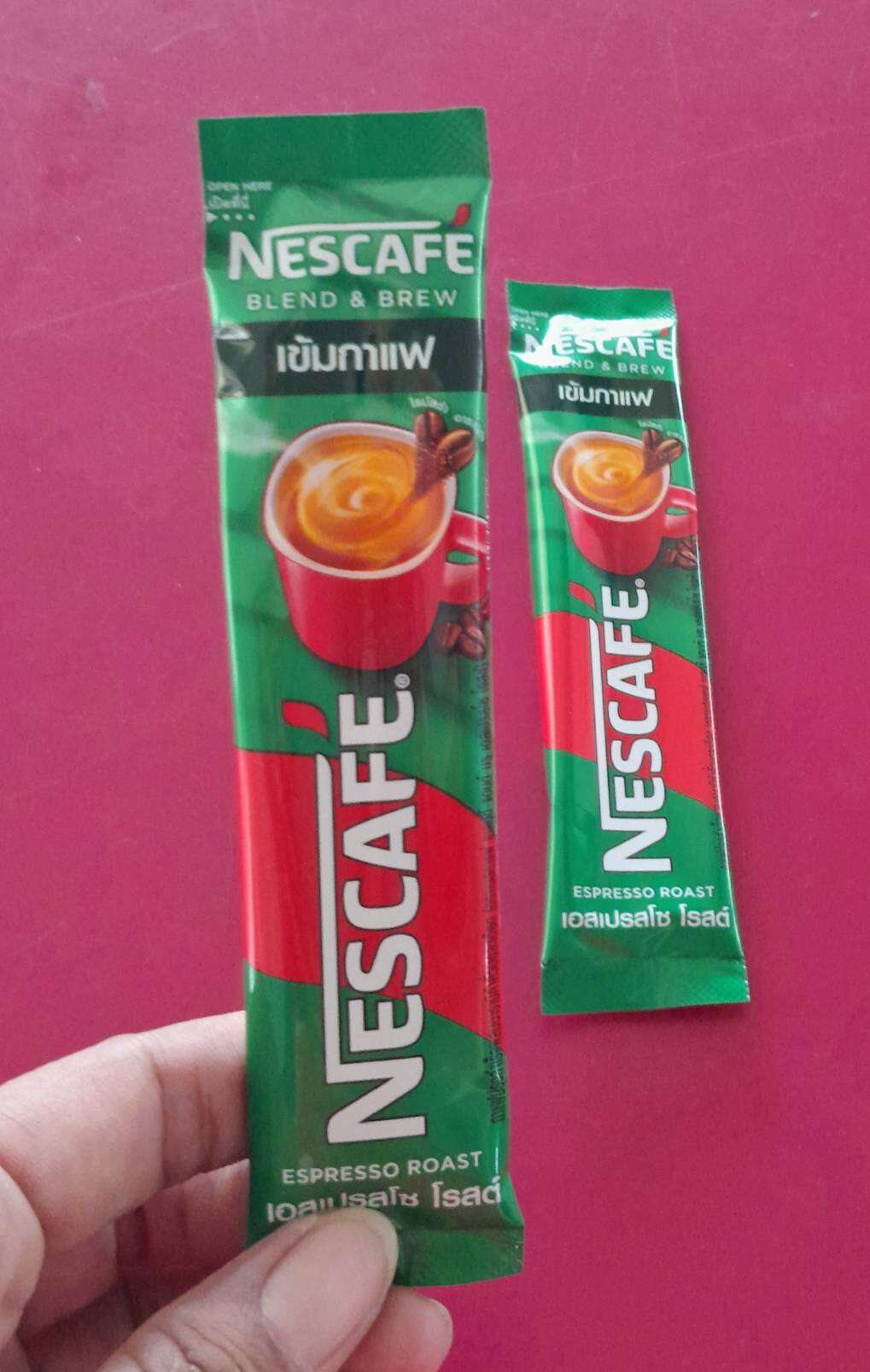 กาแฟปรุงสำเร็จ ตรา เนสกาแฟ สีเขียว แบบซอง รสเข้มกาแฟ กลมกล่อม ขนาด 15.1 กรัม ราคา ซองละ 5 บาท ราคา  5 บาท*ส่งฟรี