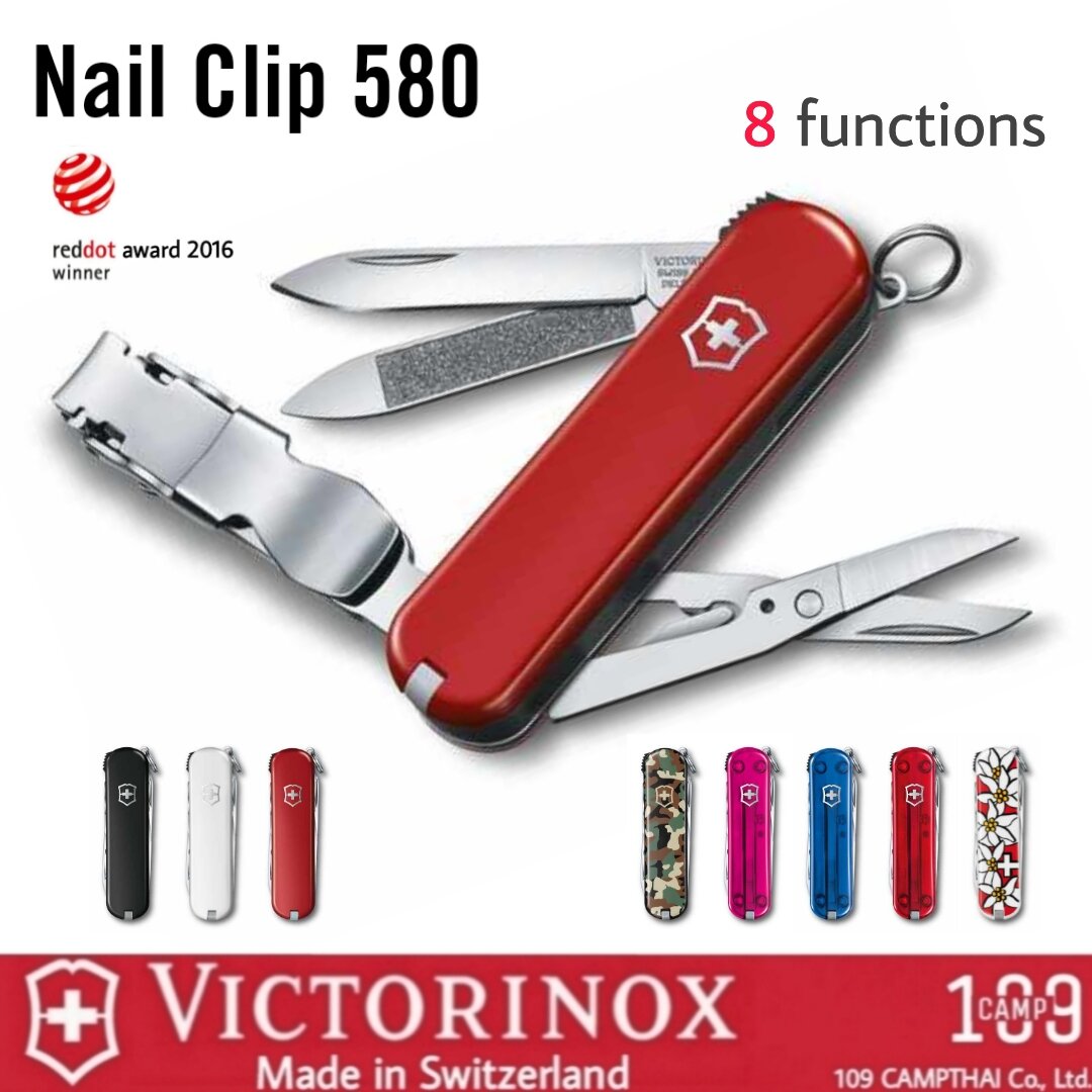  Victorinox Nail Clip 580, 8 Function Swiss Made Multi