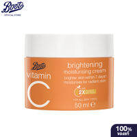 Boots Vitamin C Brightening Moisturising Cream บู๊ทส์ วิตามิน ซี ไบรท์เทนนิ่ง มอยส์เจอร์ไรซิ่ง ครีม 50มล.