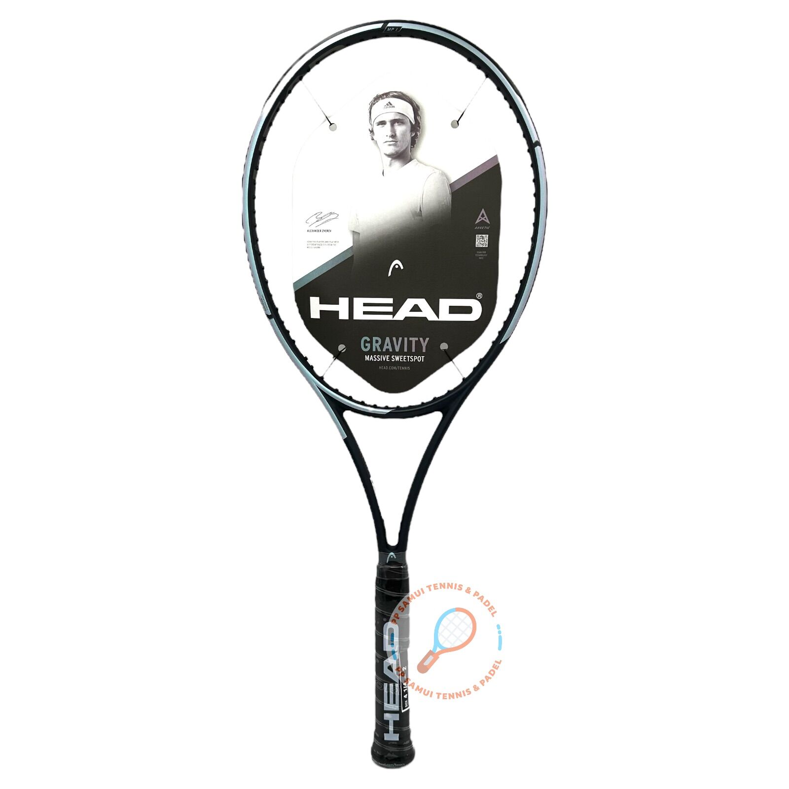 ผ่อน0ส่วนลด ไม้เทนนิส tennis racket Head Auxetic Gravity MP L หนัก 280 ...