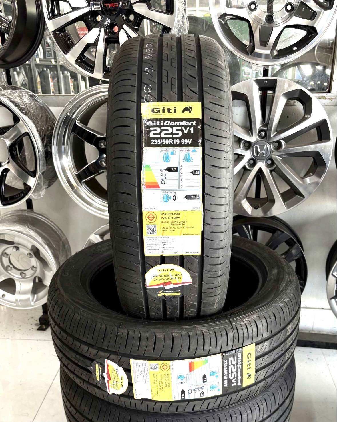 235/50R19 99V Giti G225 V1 Comfort Ev New Tires Year 26 🎏 Promotional Price for 2 Lines ✅ 4 Lines of Text, Plus 1 Shirt 😍 There Is a 365-Day Guarantee. ✅ ❤️ ราคา 8,600 บาท*ส่งฟรี