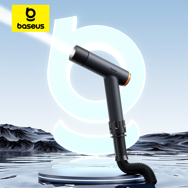 Baseus ปืนฉีดน้ำเครื่องฉีดล้างรถแรงดันสูงเครื่องล้างอุปกรณ์ทำความสะอาดสปริงเกลอร์ฉีดน้ำและหัวฉีดเครื่องล้างสวน ราคา 185 บาท*ส่งฟรี