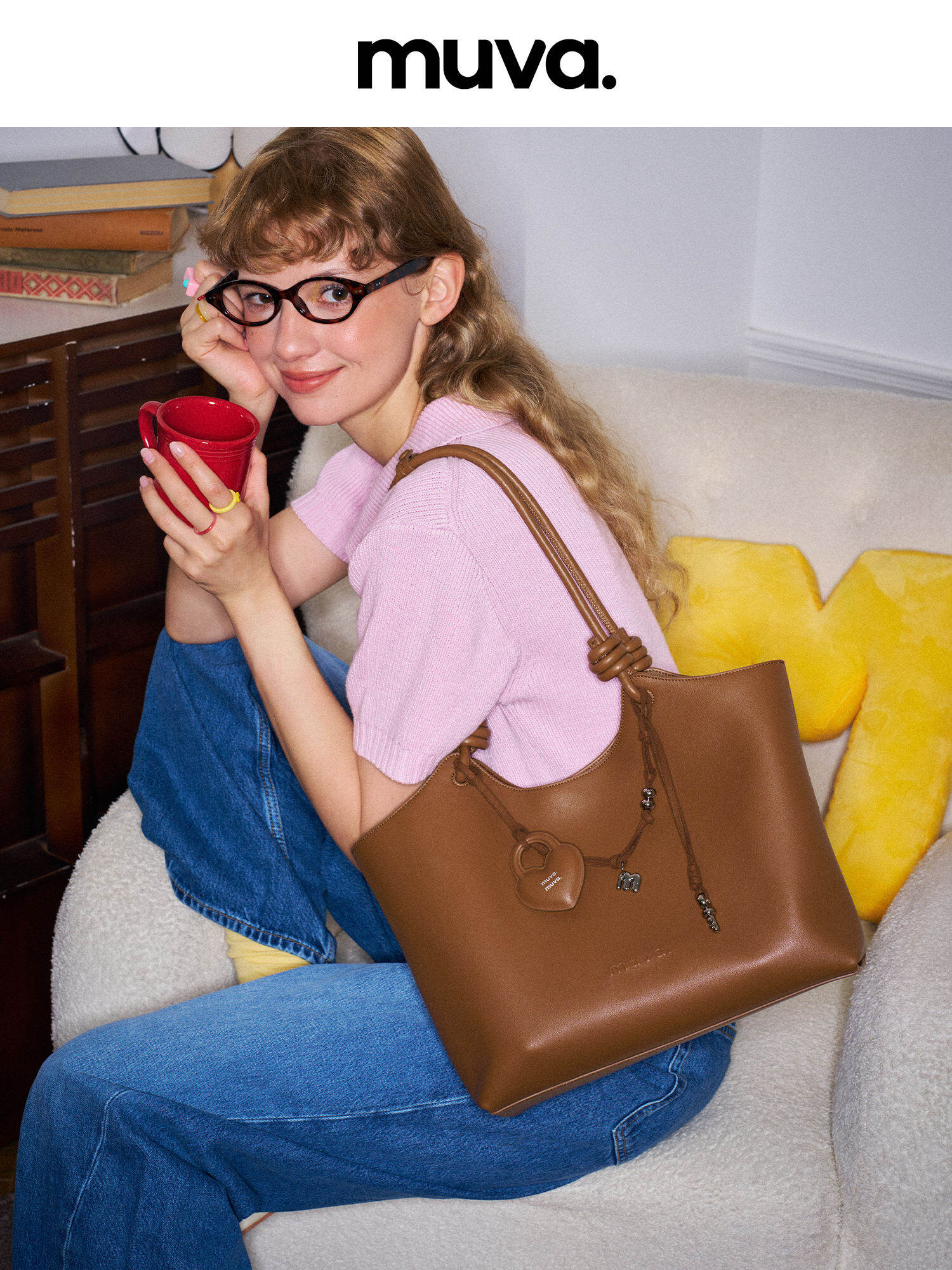 Leather Single-shoulder Tote Bag Large Capacity Women's Versatile Office Use High-class Original Design