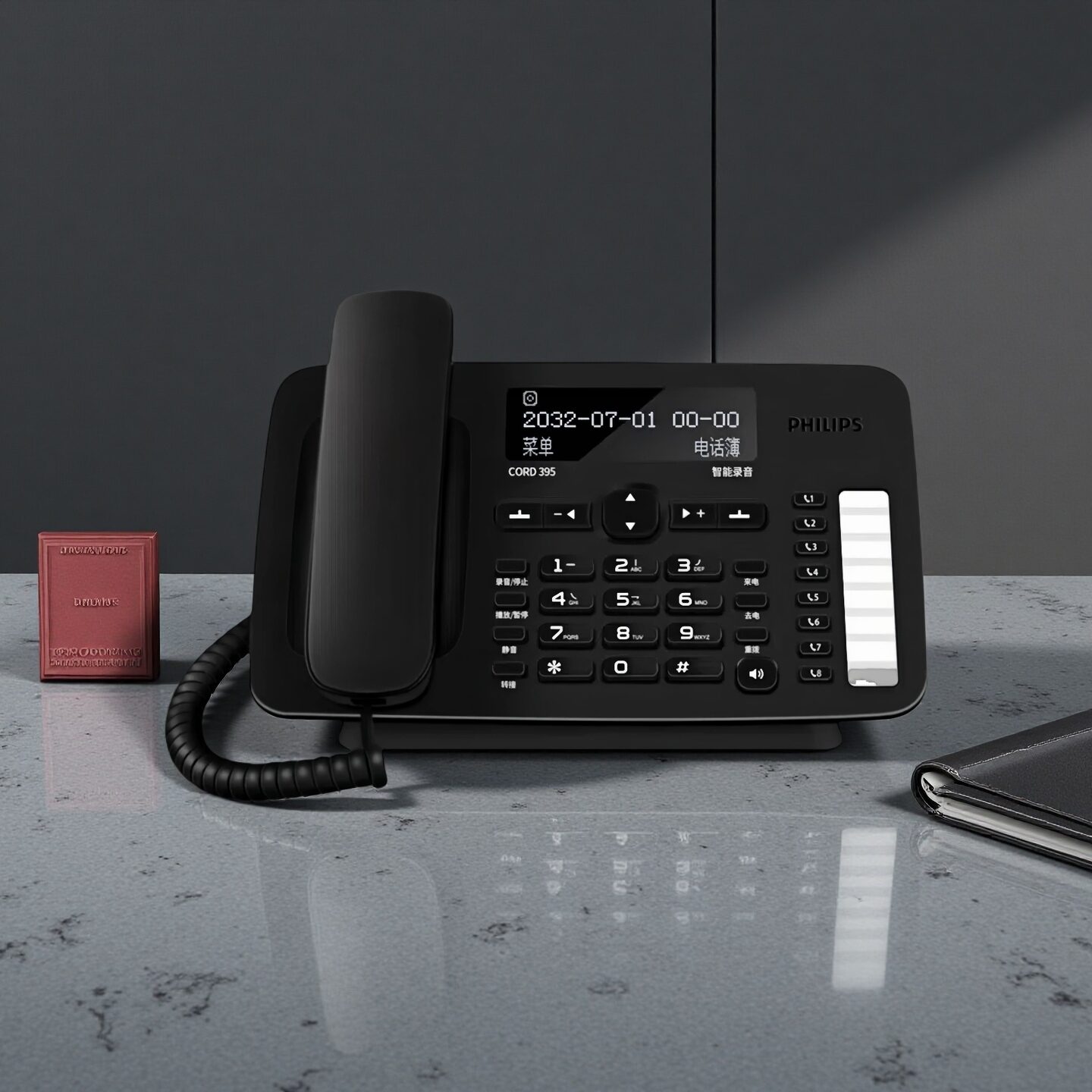 Philips | Automatic Recording Fixed Line Telephone 2700 hours ราคา 2,330 บาท*ส่งฟรี