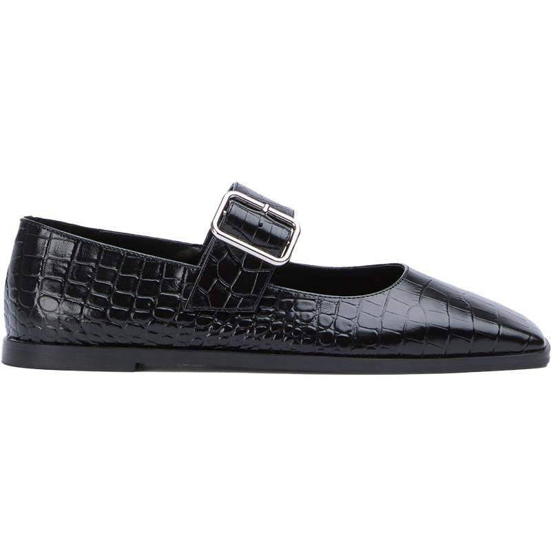 Tony Bianco | Commuter Flat Shoes Crocodile Embossed Ballet Flats ราคา 8,687 บาท*ส่งฟรี