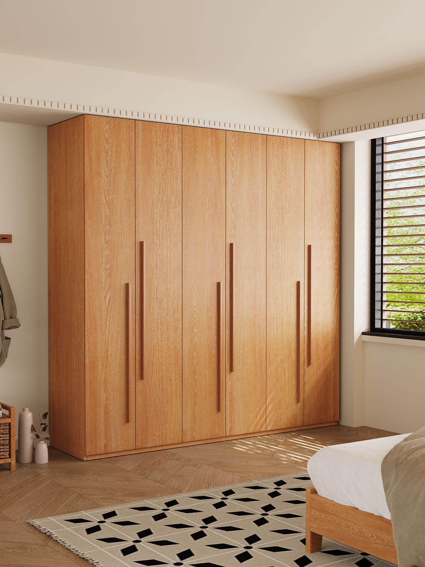 HAISHANGYUNJU | High Quality Imported Oak Wood ENF Wardrobe