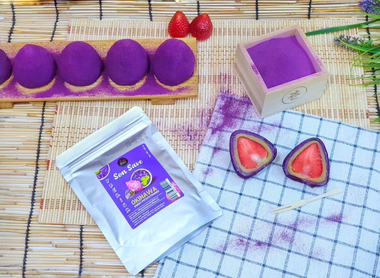 ผงมันม่วง 100% (Purple Sweet Potato Powder) Sonsave