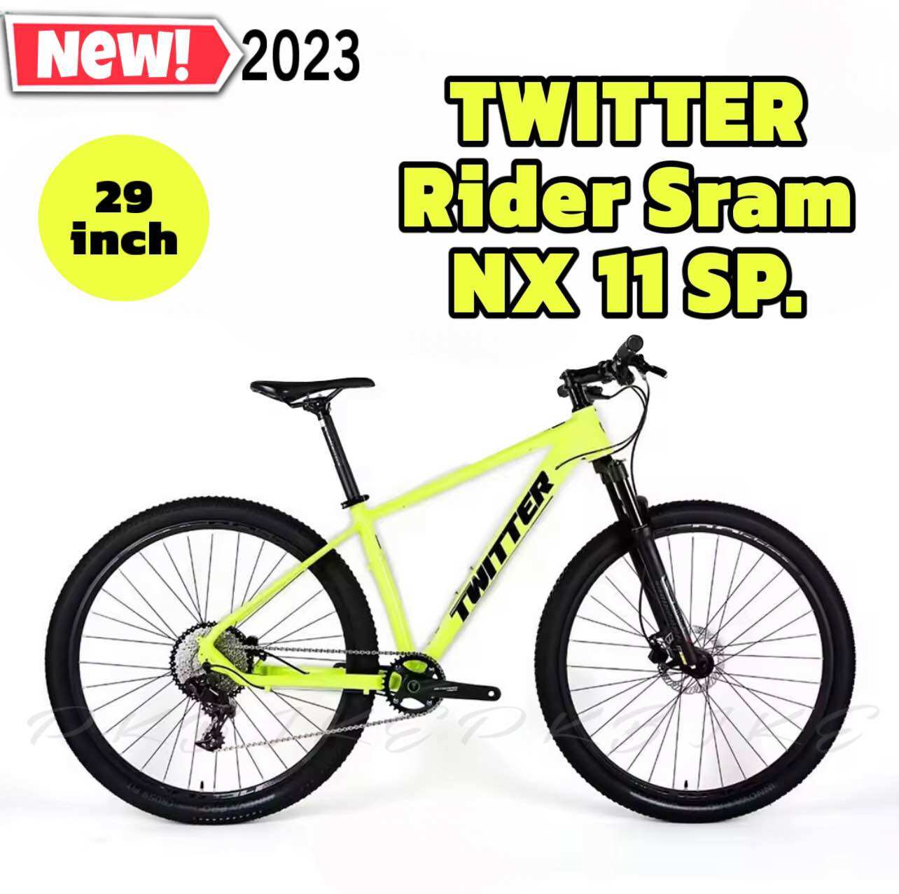 จักรยานเสือภูเขา TWITTER รุ่น RIDER SRAM NX 11Sp. 29นิ้ว ราคา 15,950 บาท*ส่งฟรี