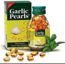 ภาพขนาดย่อของภาพหน้าปกสินค้าน้ำมันกระเทียม สกัดเย็น Garlic pearls from India-100 pcs จากร้าน kiaguru shop บน Lazada