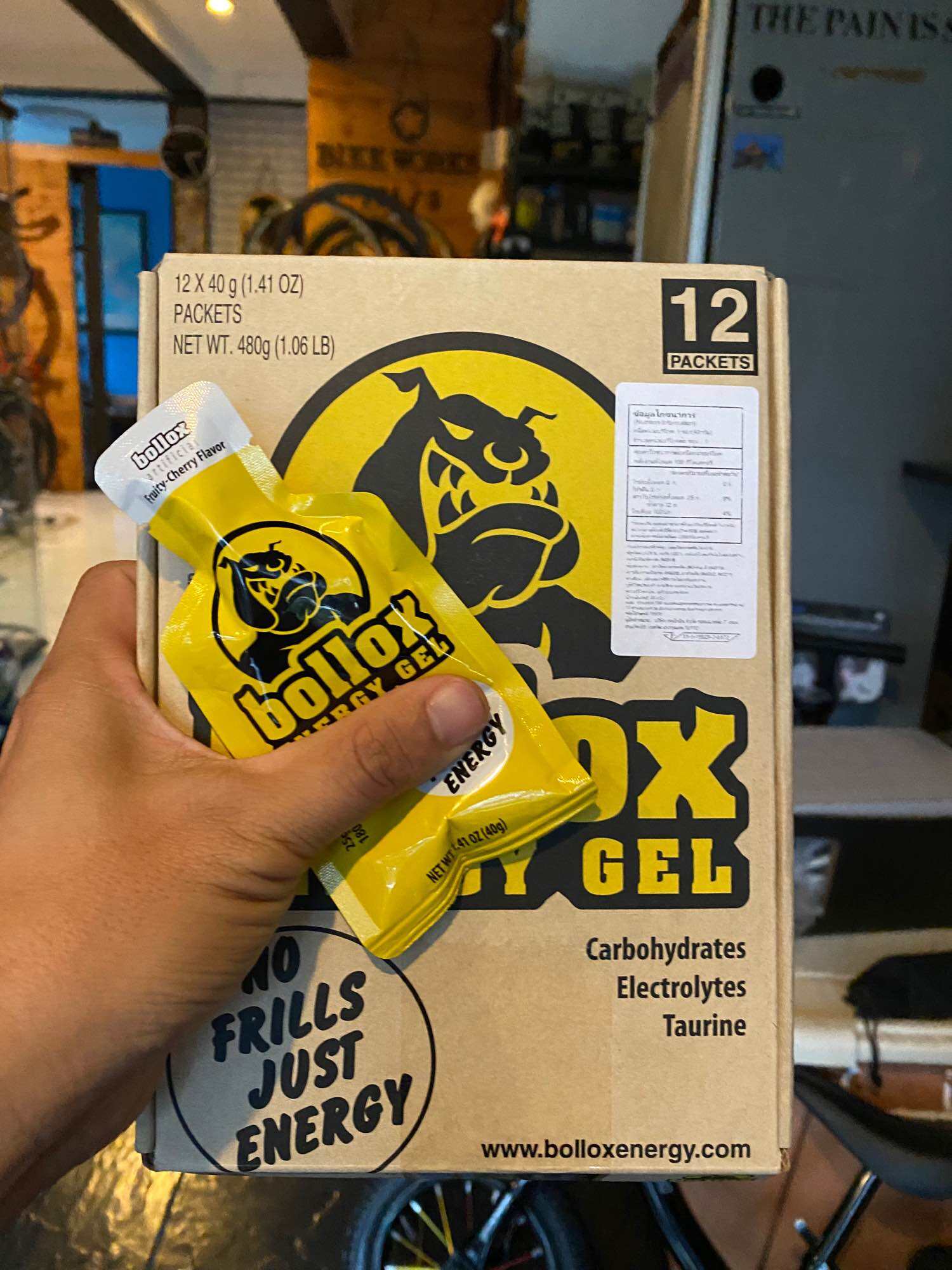 Original 100 Bollox Energy Gel เจลให้พลังงาน ซอง 25 กรัม พกพาง่าย กล่อง ...