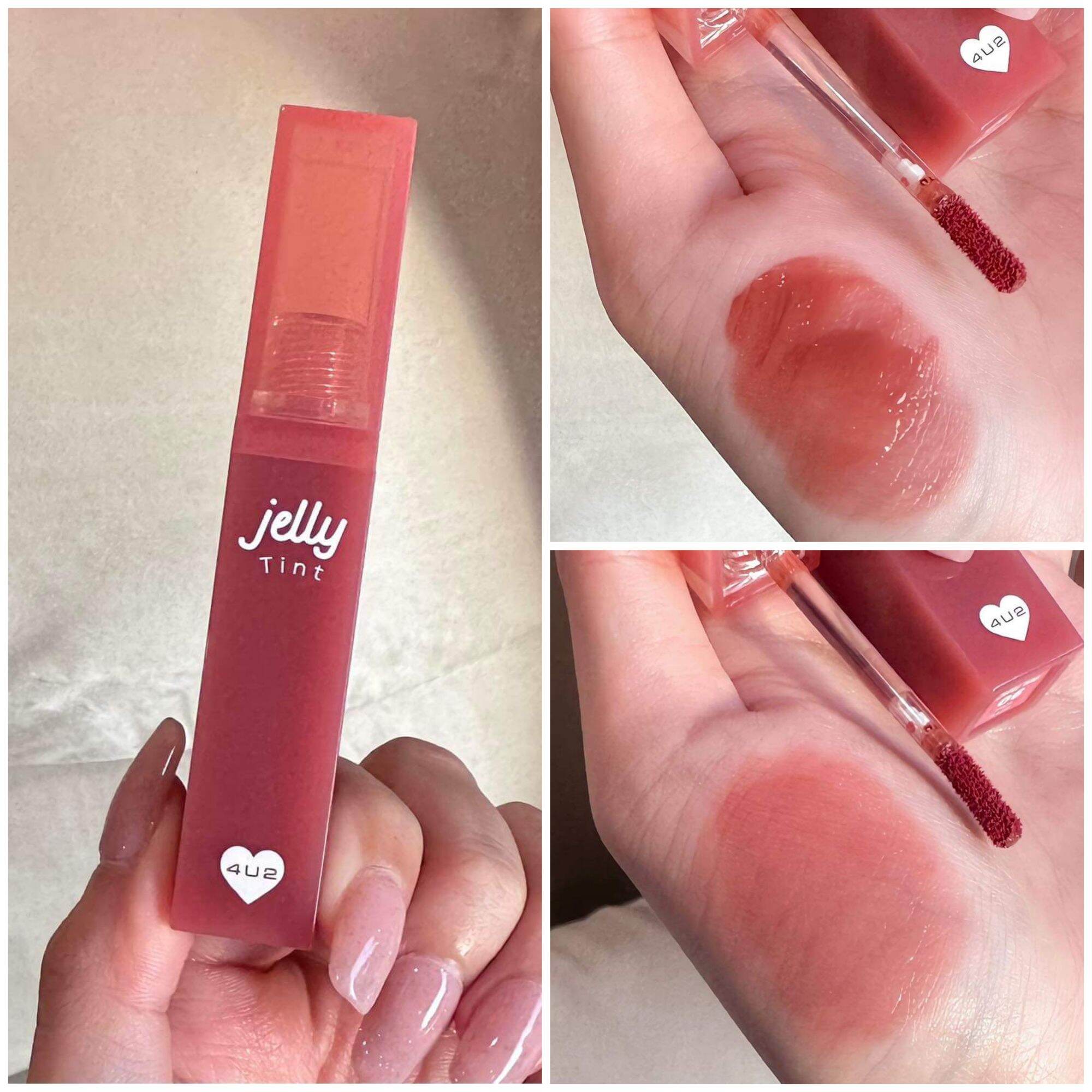 4U2 JELLY TINT ลิปเยลลี่ เนื้อนู่มมมเนียนนน ฉ่ำแต่ทาแล้วเบาแมตต์ไปเลยยย
