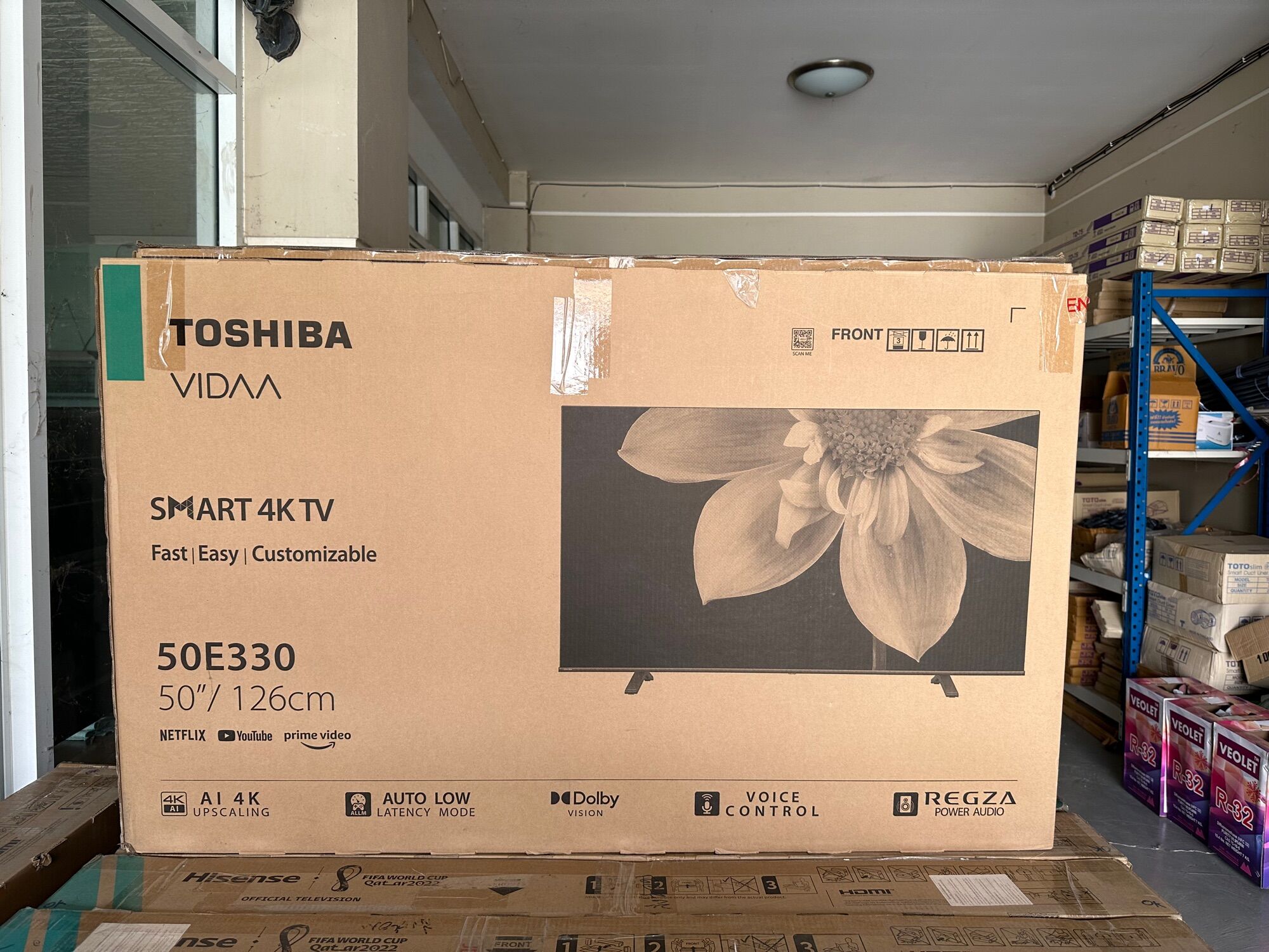 Toshiba Smart TV 50” รองรับคำสั่งเสียง 50E330LP (Grade B) ราคา 7,900 บาท*ส่งฟรี