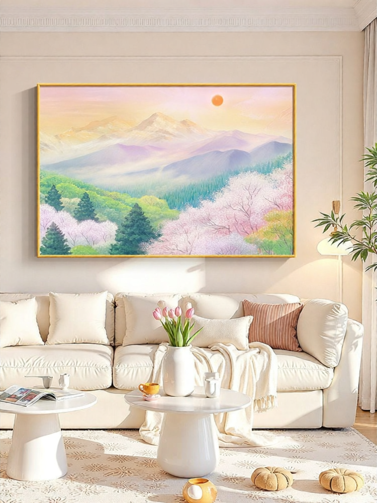 JILEDUO | High-end and Elegant Cream Wood Style Decorative Painting for Living Room Sofa Background ราคา 4,265 บาท*ส่งฟรี