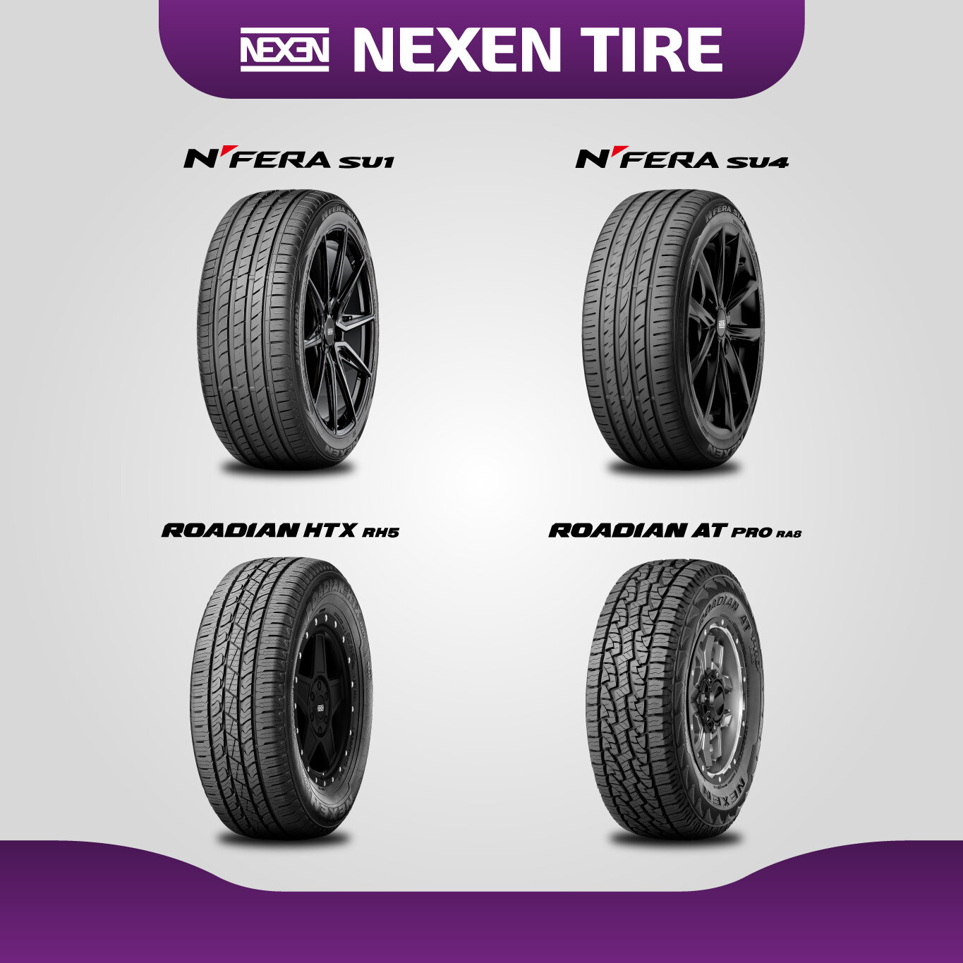 [บริการติดตั้ง] ยางขอบ 15-20" ยางรถยนต์ NEXEN รถเก๋ง / รถ SUV / รถกระบะ (4 เส้น) (สอบถามสต็อกก่อนสั่งซื้อ) ราคา 11,662 บาท*ส่งฟรี