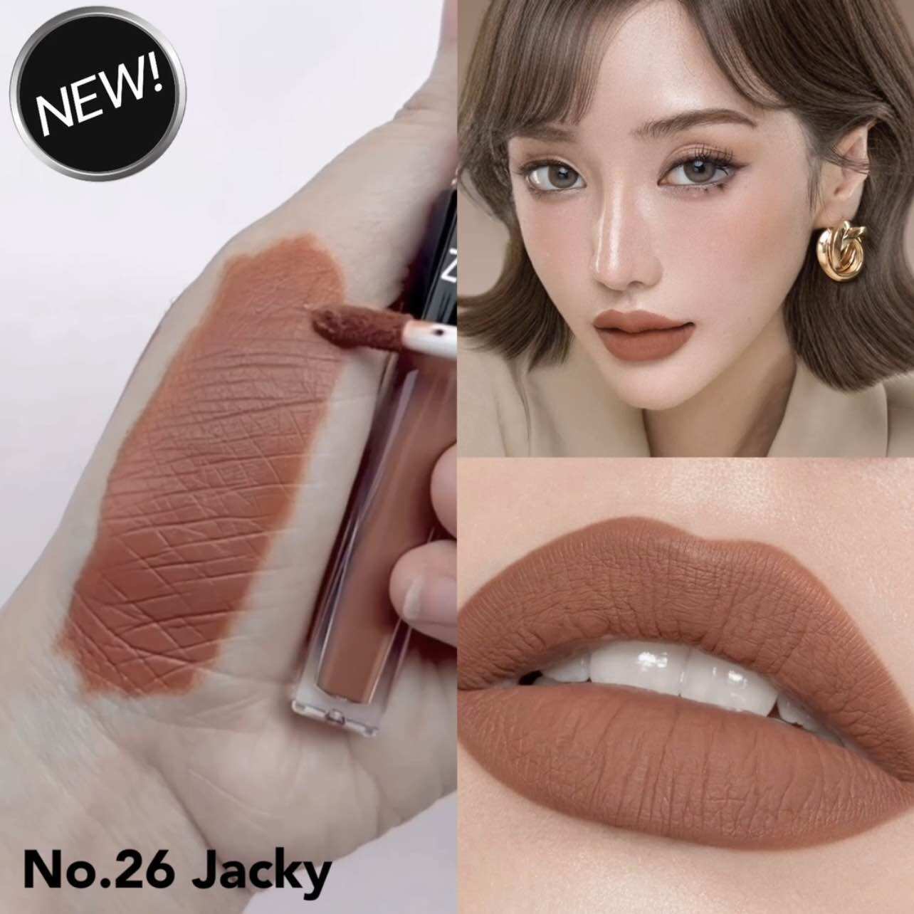 zeeda lip matte #26 สีมอคค่า ราคา 190 บาท*ส่งฟรี