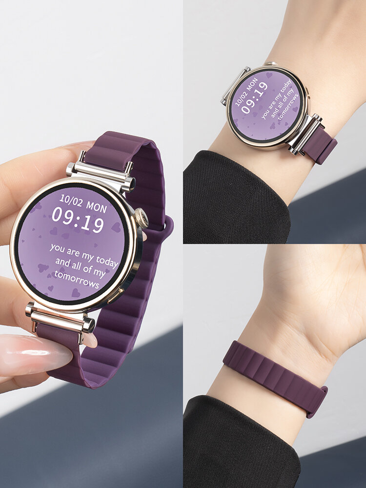 YOURSTAR | Smartwatch Compatible Women's Magnetic Silicone Watch Band ราคา 257 บาท*ส่งฟรี