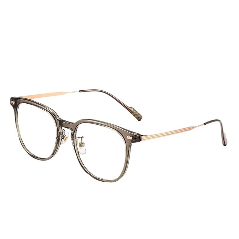MININUO | Anti-Blue Light Adjustable Prescription Men's Tea-Colored High-End Flat Round Frame Glasses ราคา 1,879 บาท*ส่งฟรี