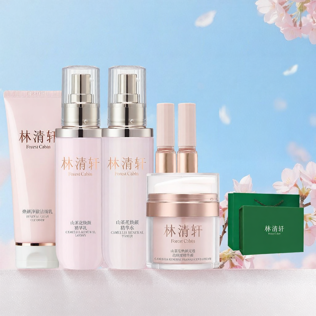 Forest Cabin | Moisturizing Anti-Wrinkle Camellia Facial Set ราคา 1,741 บาท*ส่งฟรี