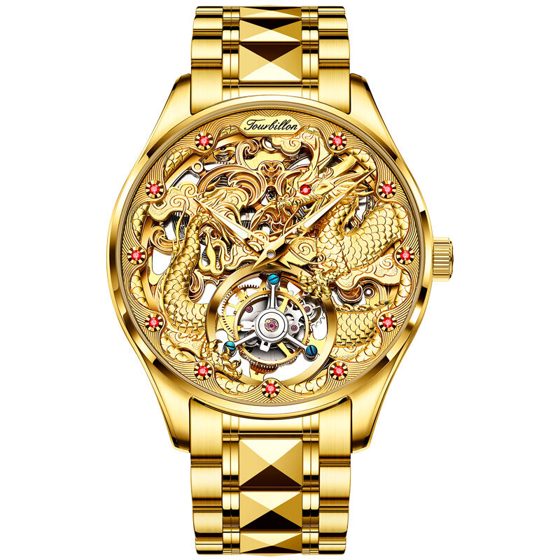 OUPINKE | Fashionable High-End Chinese Dragon Tourbillon Men's Watch ราคา 50,999 บาท*ส่งฟรี