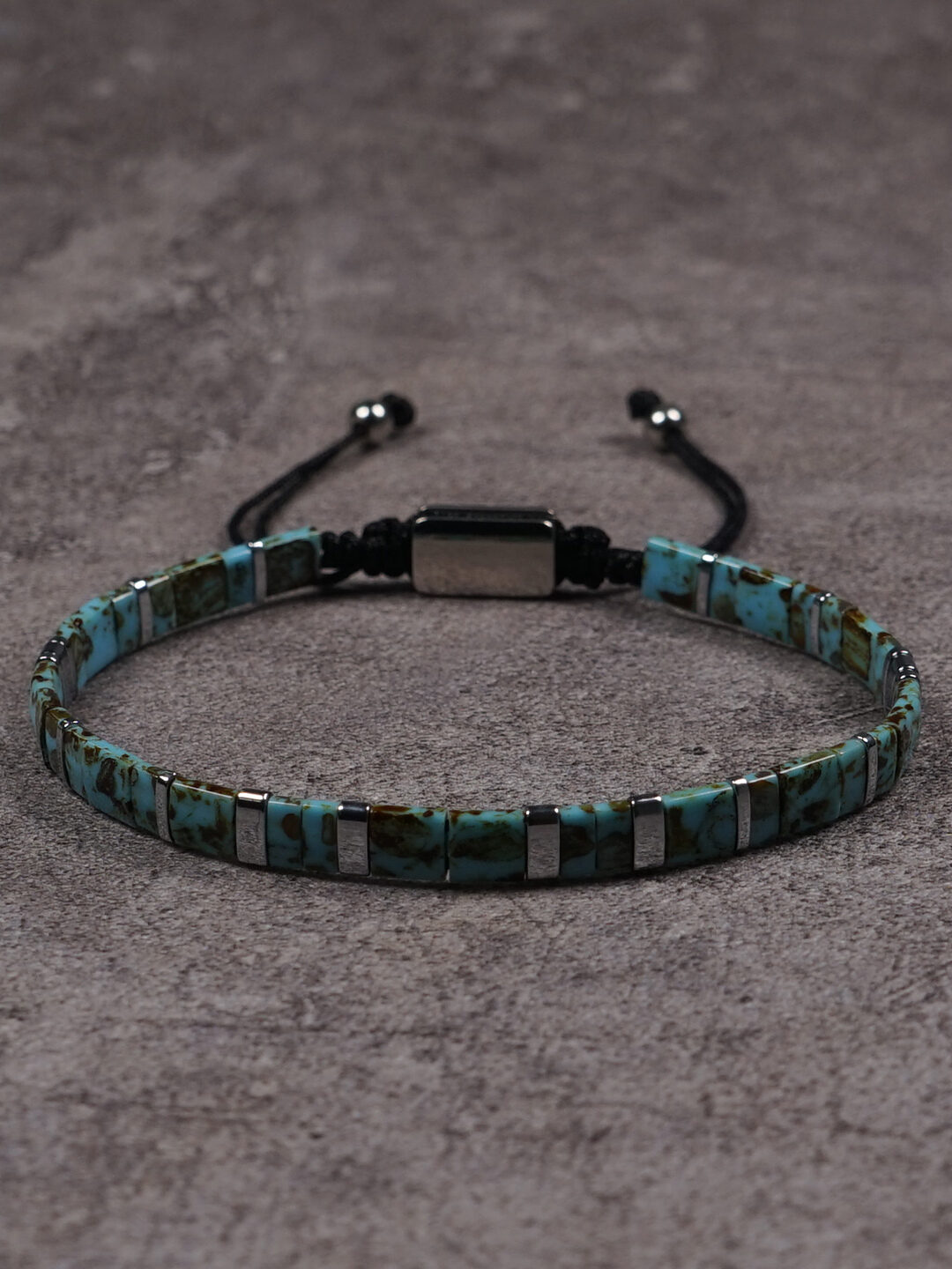 pohier | Street Fashion Miyuki Tila Turquoise Stacking Hand Chain ราคา 834 บาท*ส่งฟรี