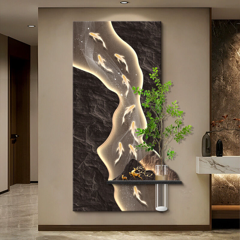 XIANGTUYIN | Luxurious Carp Image Wall Art Entryway Decor ราคา 4,945 บาท*ส่งฟรี