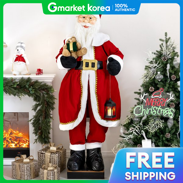 flowertree | Christmas Santa Doll, Large Moving Santa Decoration, 200cm, Props, Supplies, Decor, Event, Party ราคา 24,060 บาท*ส่งฟรี