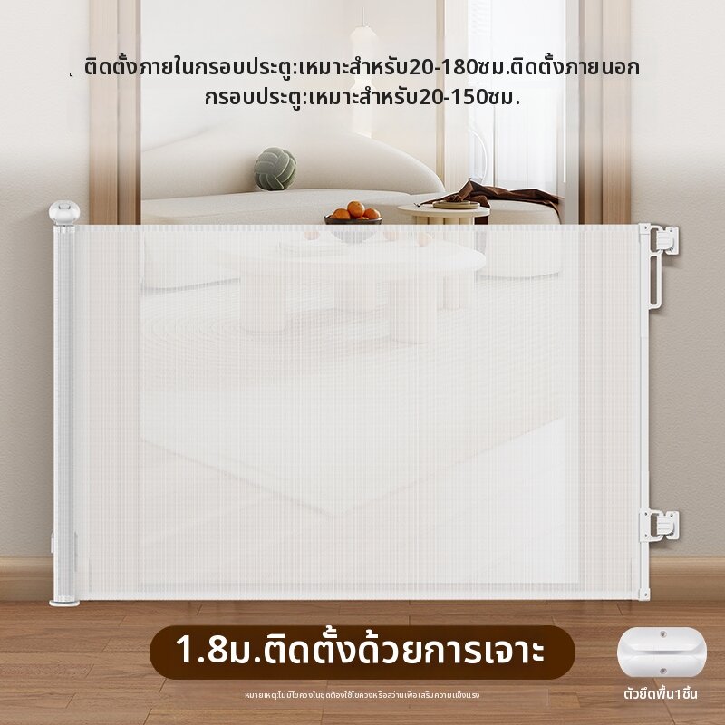 LIBODUN | ประตูป้องกันสำหรับเด็กทารกหรือสัตว์เลี้ยง ใช้งานได้หลายพื้นที่ ป้องกันเด็กตกบันได