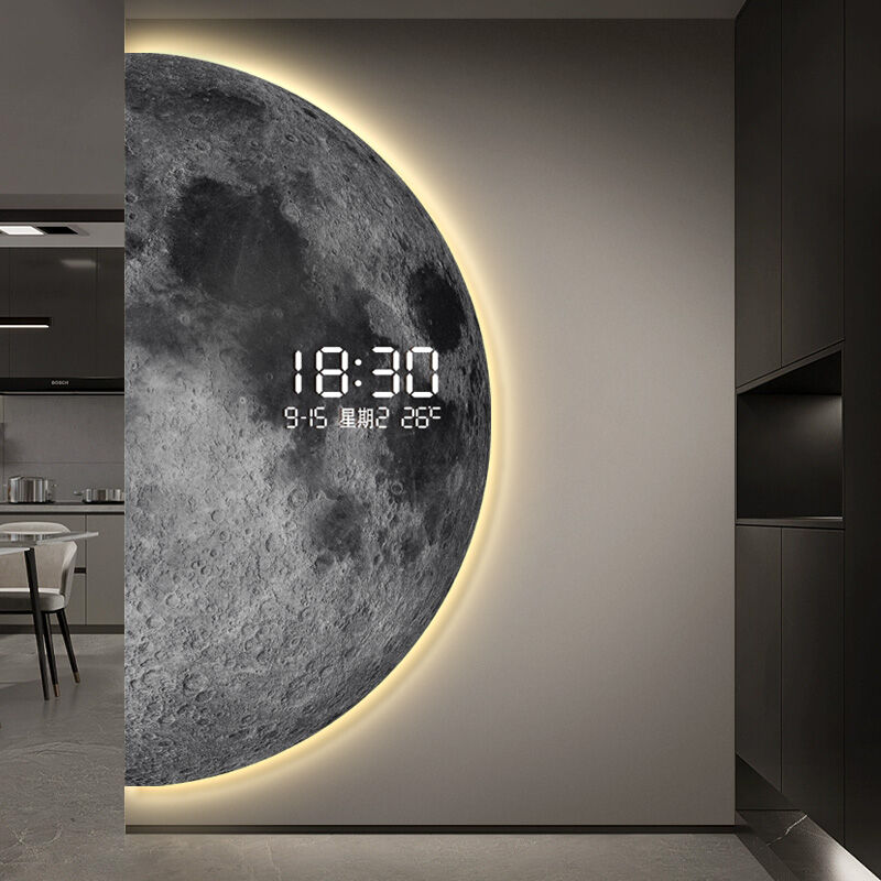 ieeliu | Luxury Moon Design Wall Art with Ambient Lighting ราคา 6,068 บาท*ส่งฟรี