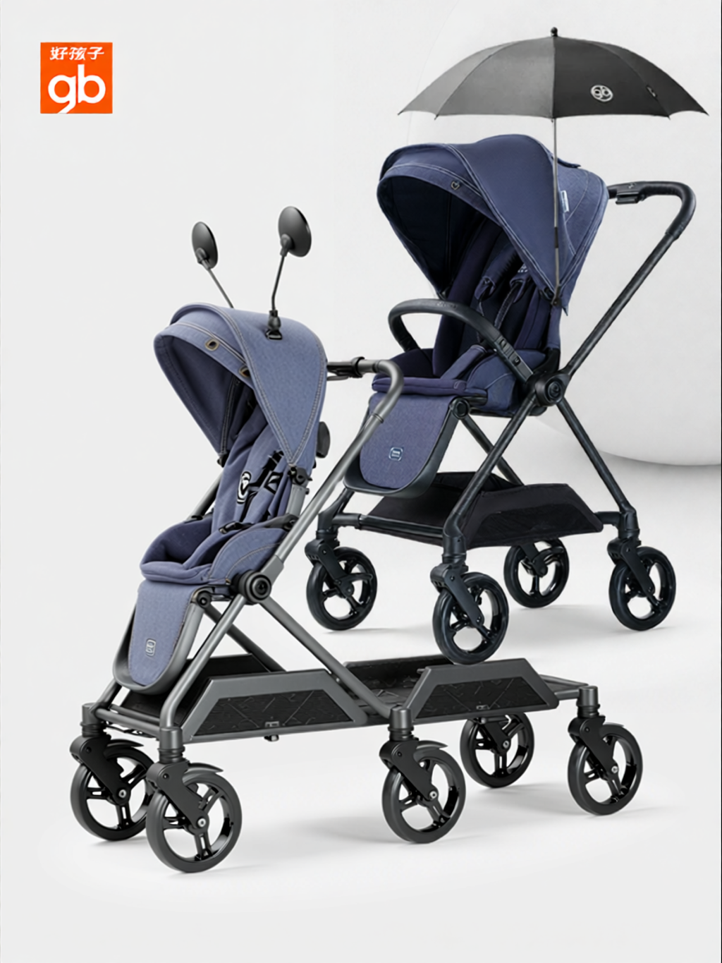 GB | Carbon Fiber Infant Stroller Flexible Direction Control ราคา 45,238 บาท*ส่งฟรี