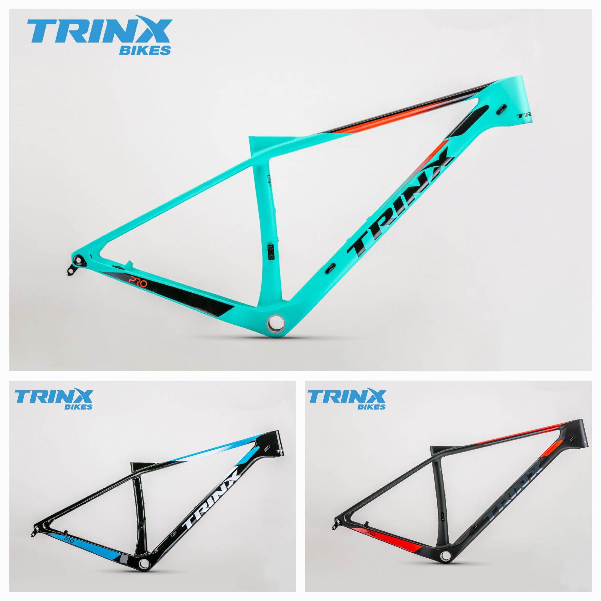 เฟรมเสือภูเขา TRINX รุ่น V1000P เฟรมคาร์บอน T800 แบบ HARDTAIL สำหรับล้อ 29" กระโหลกอัดแบบ PRESSFIT ราคา 11,500 บาท*ส่งฟรี