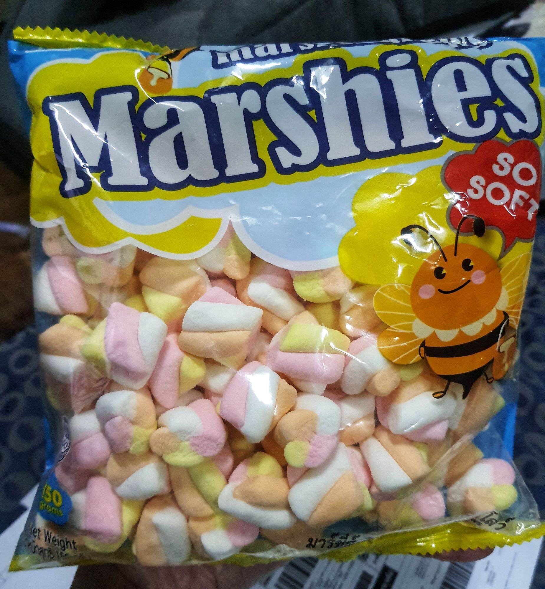 มาร์ชเมลโล่ Marshmellow Marshies เกลียวเล็ก 150g.