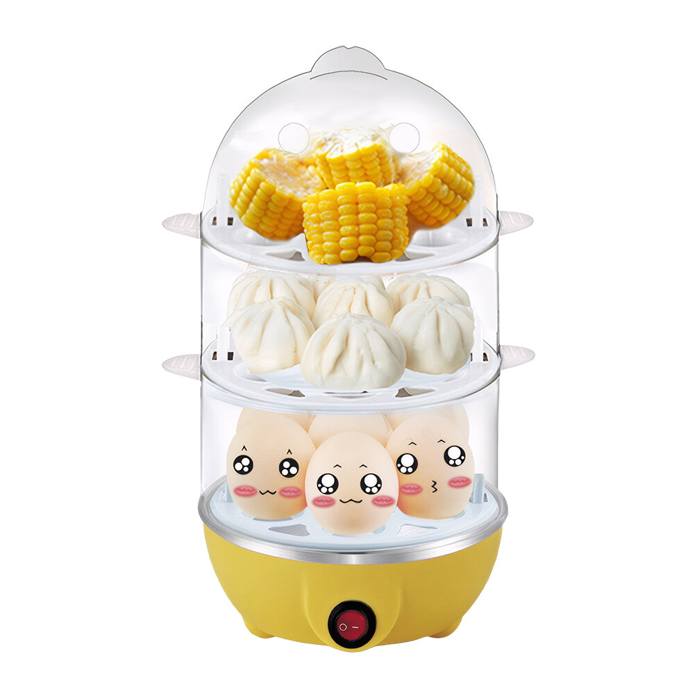 110 V/220 V มัลติฟังก์ชั่หม้อหุงไข่จับเวลาอัตโนมัติข้าวโพด Steamer Auto-Off MINI KITCHEN Poacher สําหรับทําอาหารอาหารเช้าเครื่อง ราคา 154 บาท*ส่งฟรี