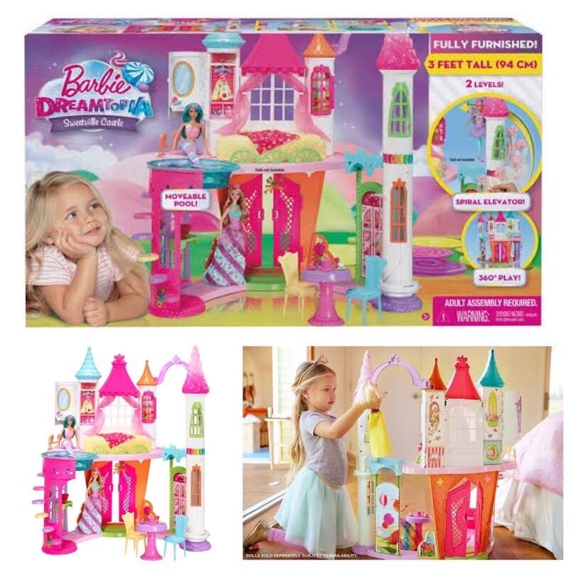 พร้อมส่ง ปราสาทบาร์บี้หลังใหญ่ Barbie Dreamtopia Sweetville Castle