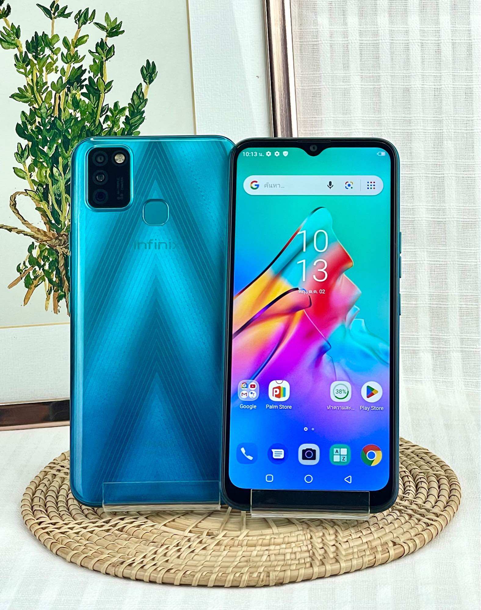 Infinix Smart 5, 6.6 Inch Screen, 2Gb Ram, 32Gb Rom, Android 10, Long-Lasting Battery, Complete with Charger Set. ราคา 1,090 บาท*ส่งฟรี