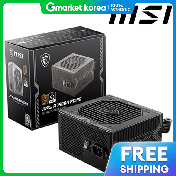 MSI | Msi 750W Computer Pc Power Supply Mag A750Bn 80Plus Bronze - ยี่ห้อ MSI ราคา 2,911 บาท*ส่งฟรี