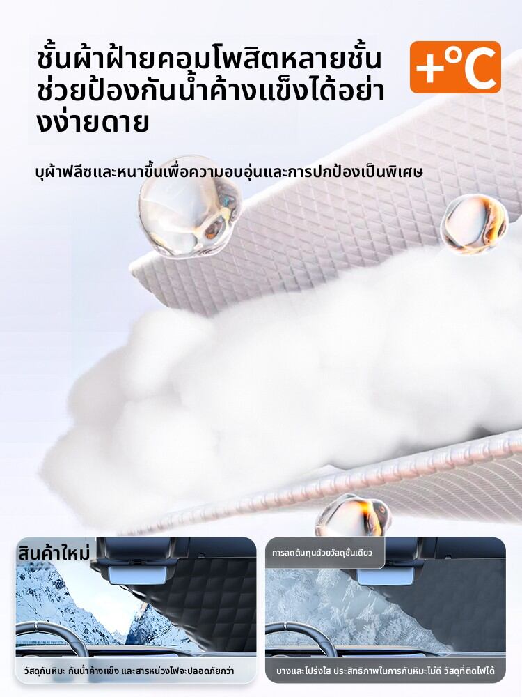 TOKUSET | Anti-Freeze Snow Protection Car Cover for Toyota RAV4/Camry/Corolla Winter Use ราคา 188 บาท*ส่งฟรี