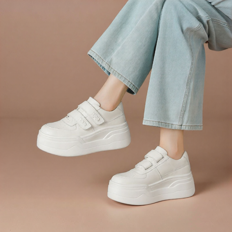 BOERDIQI | Elevating Magic Tape Sneakers for Women ราคา 7,982 บาท*ส่งฟรี
