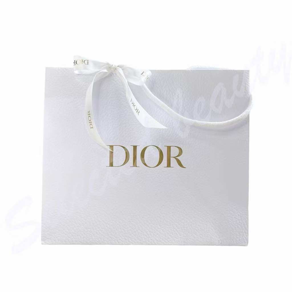 ถุงกระดาษ Dior + โบว์ สีขาว จากห้างเซ็นทรัล 100%