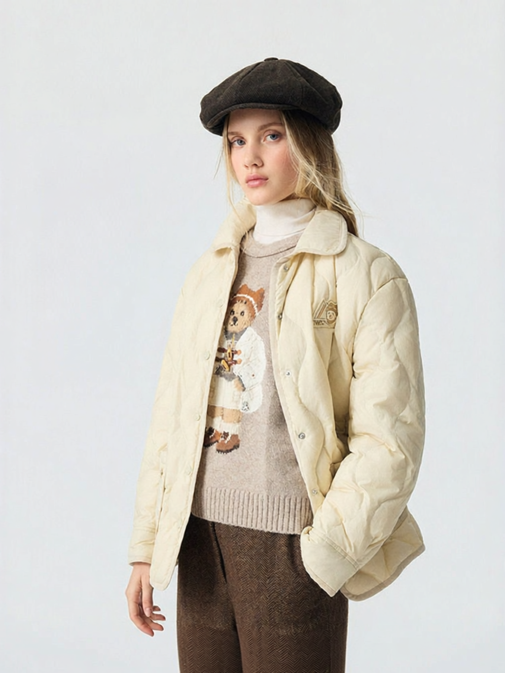 TEENIE WEENIE | Simplistic Fashion Quilted Down Jacket ราคา 6,833 บาท*ส่งฟรี