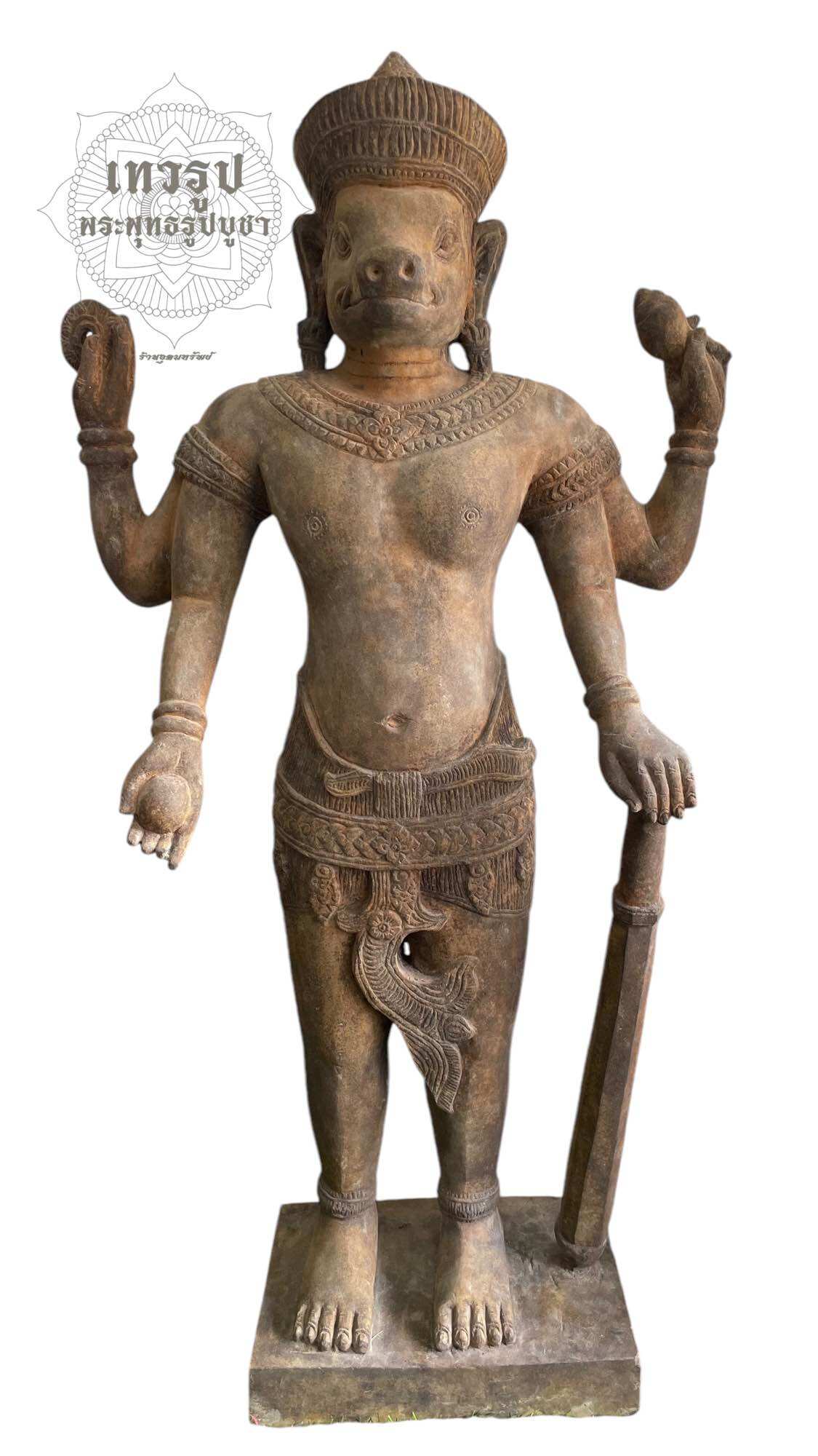 Vishnu lord Avatar high 103cm stone carvings ราคา 92,000 บาท*ส่งฟรี