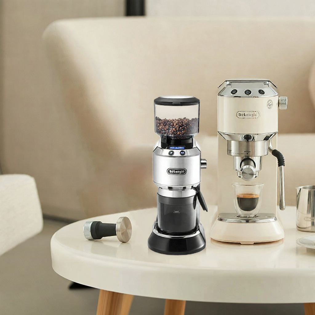 DeLonghi | Semi Automatic Coffee Machine And Electric Grinder Set ราคา 24,959 บาท*ส่งฟรี