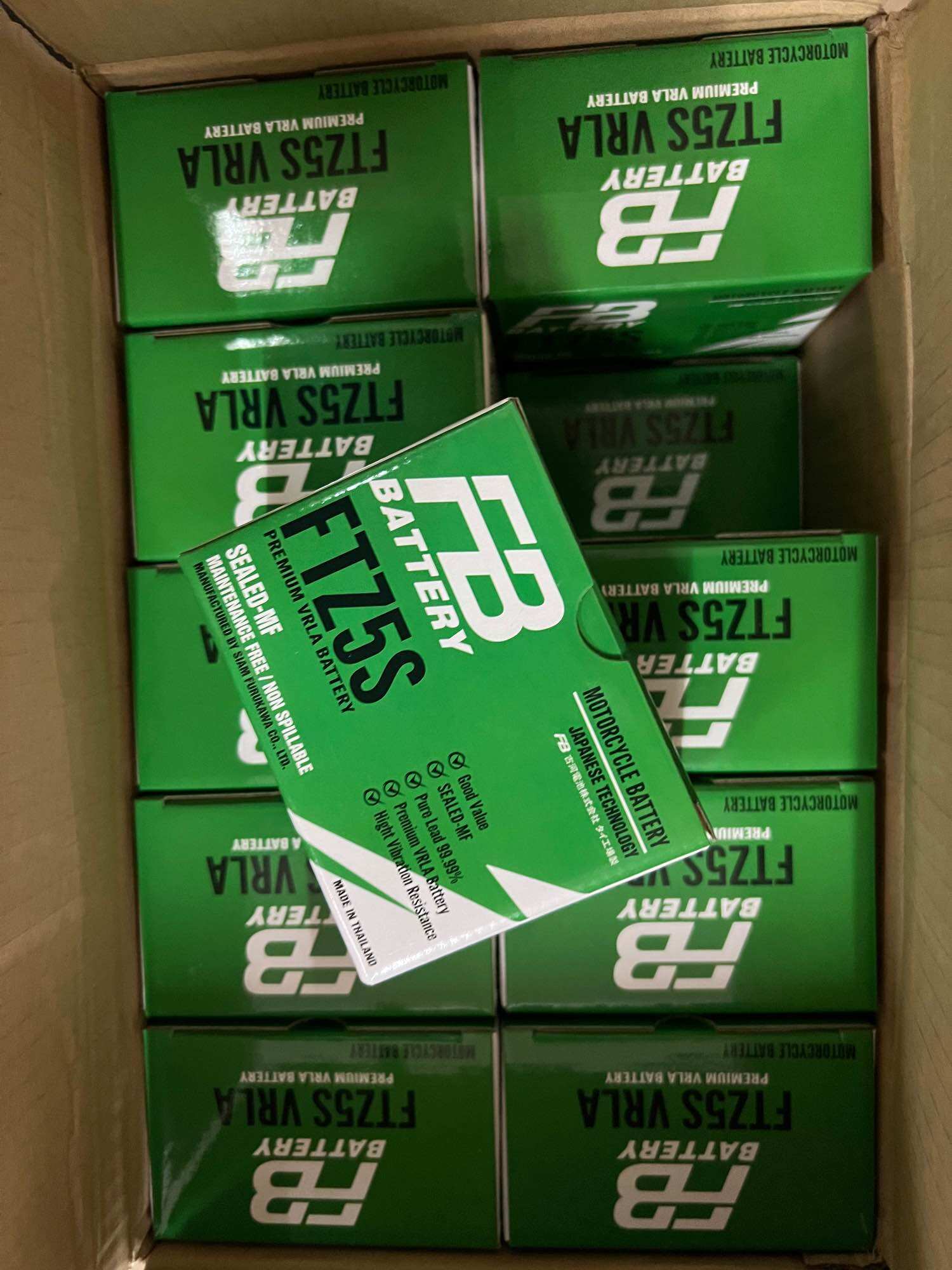 กล่องใหม่ แบตเตอรี่ เอฟ บี Ftz5 FB แท้โรงงาน furiwaki สำหรับมอเตอร์ไซค์ทุกรุ่น honda Phantom mio wave scoopy dash jr ksr jelato และอื่นอีกมากมายแบตผลิตเดือน 2024 2557 new stockใหม่สดแรงทุกลูกจ้า ราคาถูกที่สุด ราคา 560 บาท*ส่งฟรี