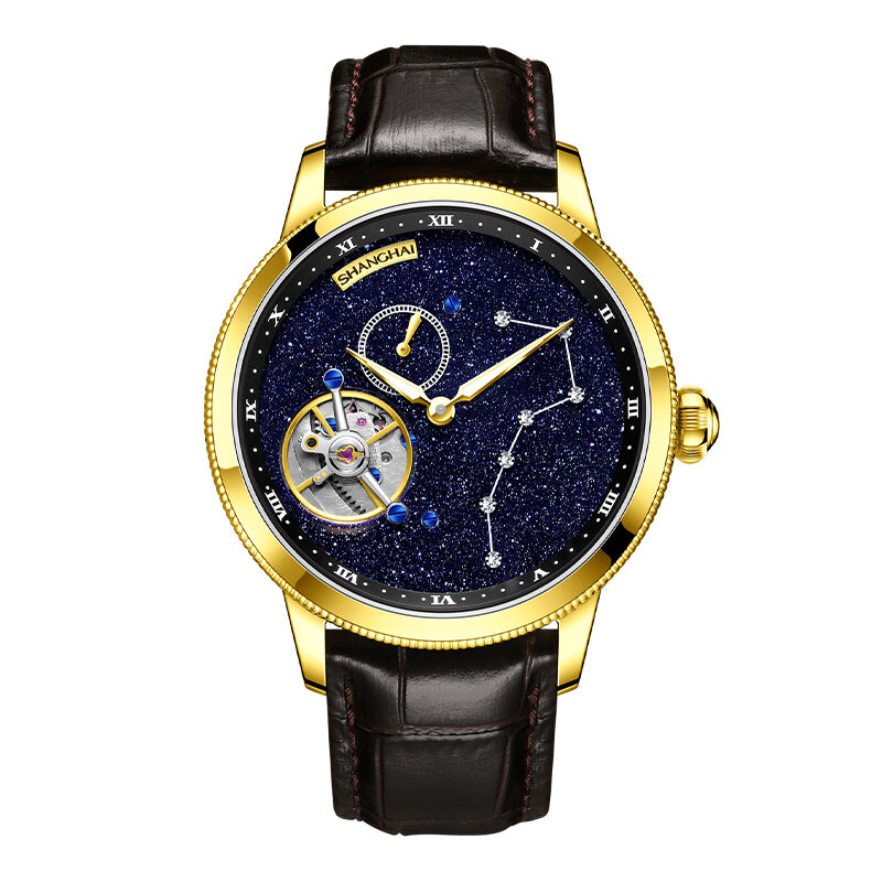 Shanghai | Metropolis Series Manual Tourbillon Mechanical Watch ราคา 77,426 บาท*ส่งฟรี