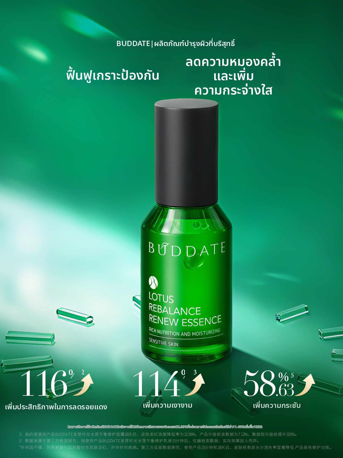 BUDDATE | Sensitive Skin Repairing Hydration Brightening Toning Essence ราคา 3,136 บาท*ส่งฟรี