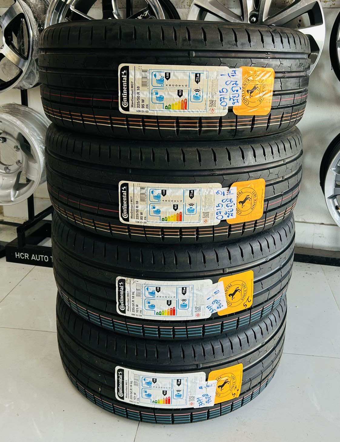 235/50R18 CONTINENTAL MC7 ยางใหม่กริ๊ปปี2025🇹🇭ราคา4เส้น✅แถมจุ๊บลมยางแท้👍มีรับประกันนาน7ปี✅❤️ ราคา 19,900 บาท*ส่งฟรี