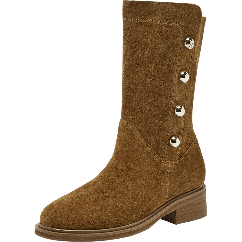 Joy & Peace | Metallic Beads Retro Western Boots Leather Women ราคา 8,298 บาท*ส่งฟรี