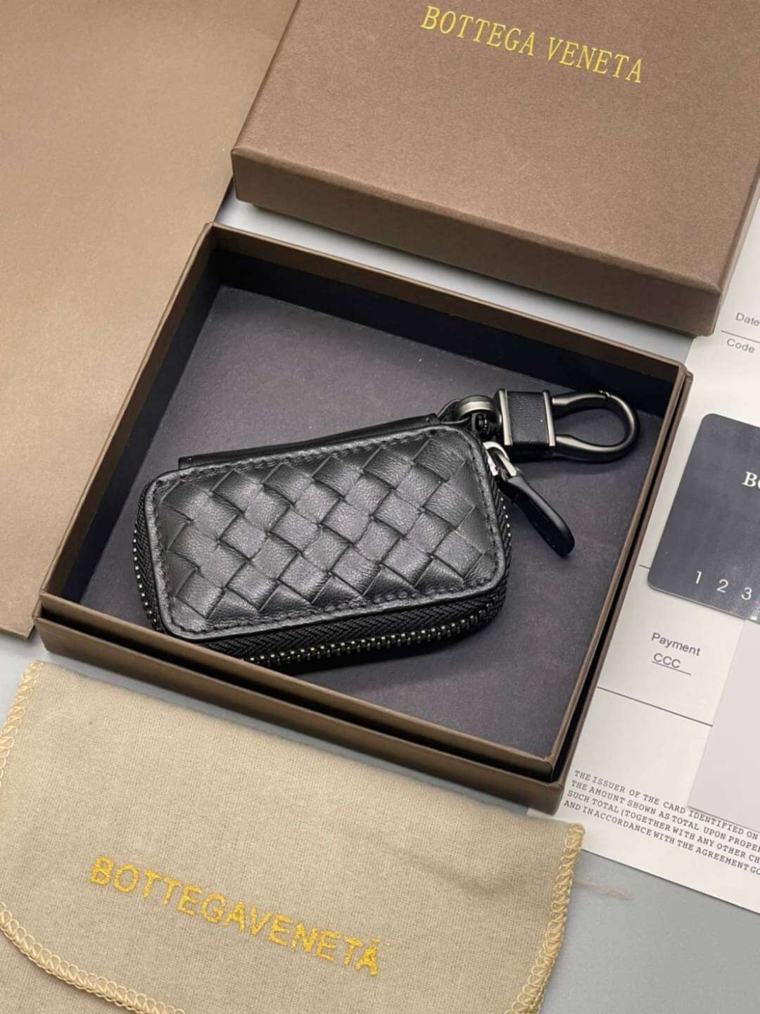 กระเป๋ากุญแจ Bottega key holder กระเป๋ากุญแจรีโมท กระเป๋ากุญแจรถยนต์