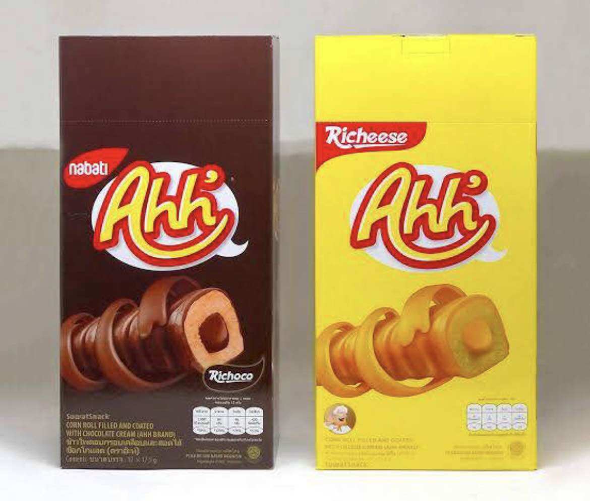 ข้าวโพดอบกรอบสอดไส้ Ahh’ ราคา 75 บาท*ส่งฟรี