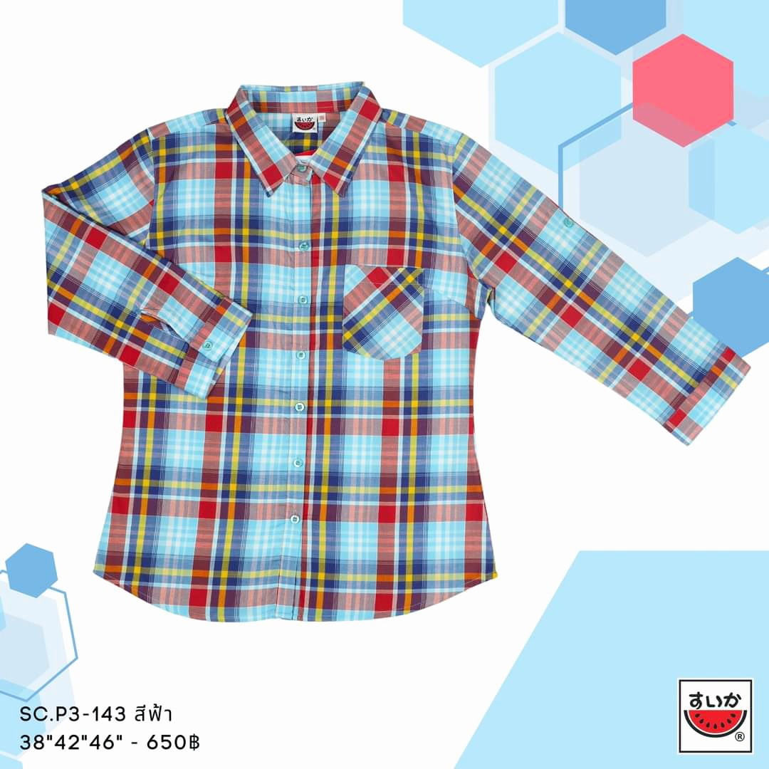 เสื้อแตงโมคอปกเชิ้ตผ่าหน้าแขนสามส่วน(ผ้าเชิ้ต) สินค้าใหม่ เนื้อผ้าไม่ยืดใส่สบาย ไม่ร้อน ผ้า Cotton silk แขนพับติดกระดุมได้ (สินค้ามีจำนวนจำกัด ) ราคา 650 บาททุกไซส์ 🍭M รอบอก 36 นิ้ว ยาว 25.5นิ้ว 🍭L รอบอก 38นิ้ว ยาว 26นิ้ว 🍭XL รอบอก 42 นิ้ว ยาว 26.5นิ ราคา 650 บาท*ส่งฟรี